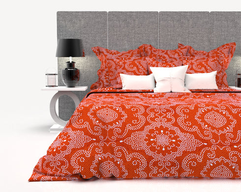 COCO KING 100% COTTON 160 TC KINGSIZE BEDSHEET WITH 2 PILLOW COVERS-1B